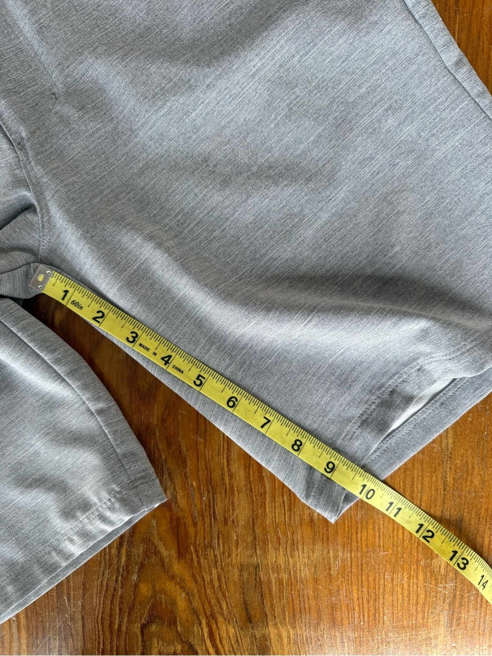 Hurley Men’s Light Heather Gray Stretch Chino Shorts, Size 30 - Picture 6 of 7